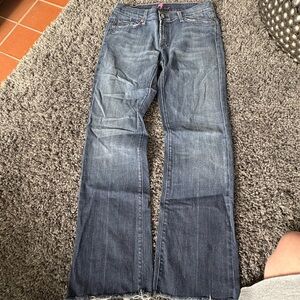 7 For All Mankind Blue Flare & Wide Leg Jeans